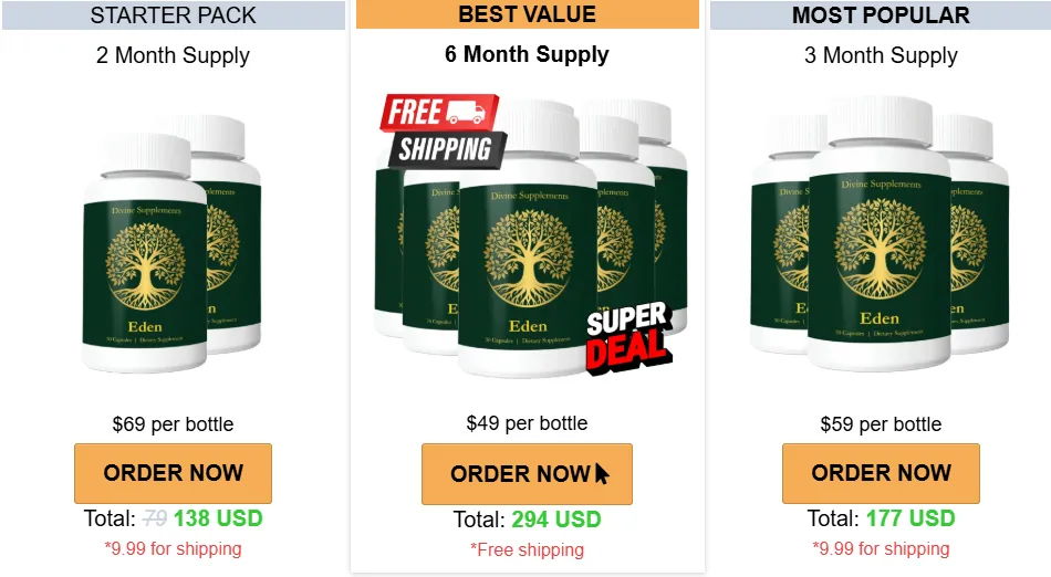 Eden checkout page image 